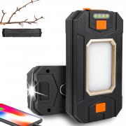 Camping Lantern Tent Lights - 1000lm Lantern Flashlight with 96Hrs Battery Life, USB Rechargeable, Magnetic Waterproof LED Lamp for Power Outages, Hurricane, Outdoor Home Emergency -Black 