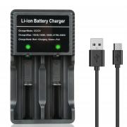 PFSN USB-C Universal 10w Fast Charging Lithium Charger Best for 3.7V Li-ion 18650 21700 26650 18500 18350 17670 17500 16340(RCR123) 14500 Rechargeable Batteries